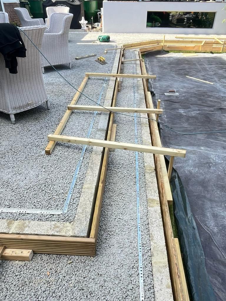 During: Laying resin surface in Bexley