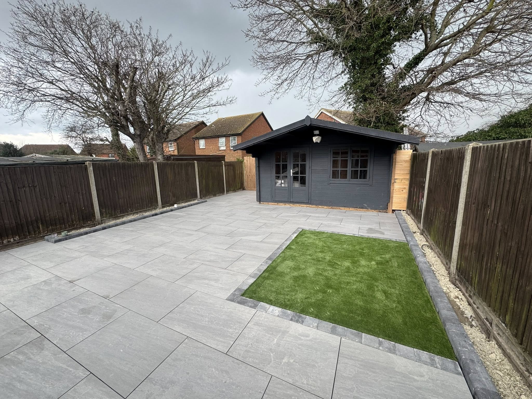 Complete Garden Makeover in Herne Bay - Kandla Grey Porcelain Patio