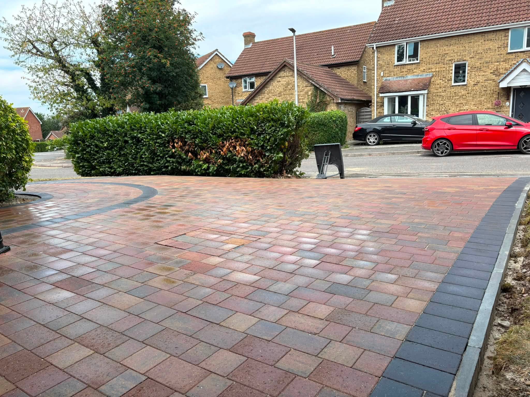 Autumn Gold Beta Trio Block Paving Driveway in Lordswood, Medway