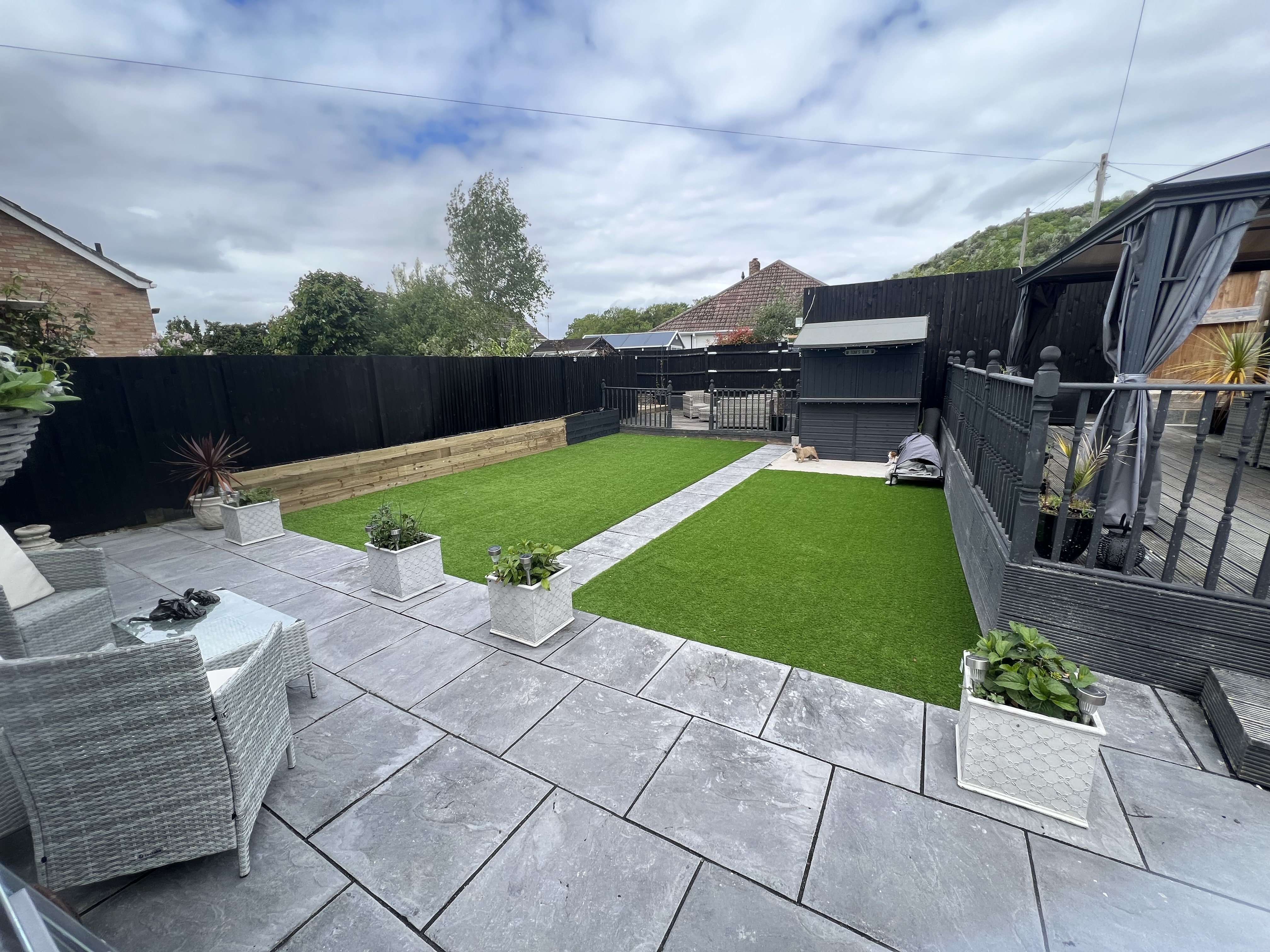 Contemporary Garden Design with Artificial Grass